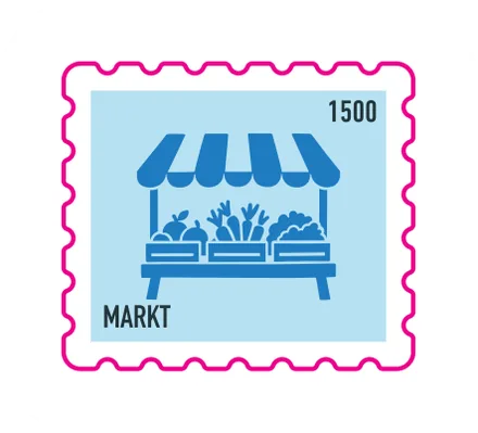 Zegel Wekelijkse markt